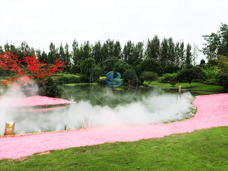 南丝绸之路湖面喷雾造景案例